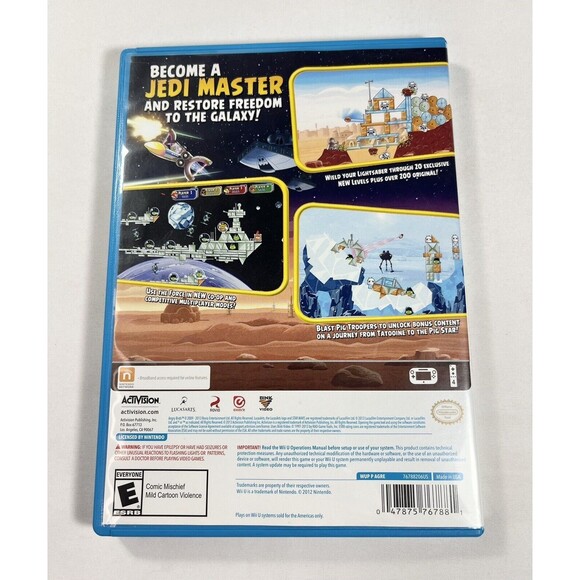 Angry Birds Star Wars Video Game Nintendo Wii U Complete with Manual Tested - Picture 2 of 8